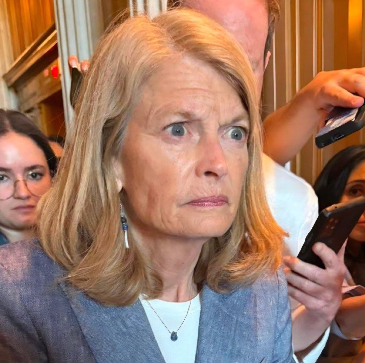 OcrazioCornPop's tweet photo. 🚨 AMNESTY RINOs: Who's REALLY telling Trump to pump the brakes on mass deportations.

- Lindsey Graham pushing "moderation" & amnesty   

- Ted Cruz & Greg Abbott calling for a "measured" slowdown  

- Lisa Murkowski blasting Trump admin's tactics  

SHOULD TRUMP LISTEN TO THESE MODERATE RINOS?