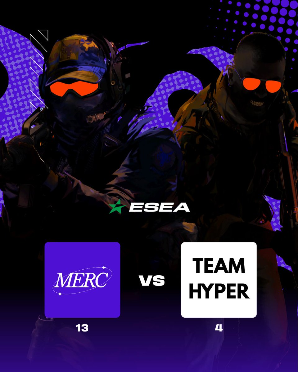 [#MERCCS2] 

GGs to Team Hyper as we take the match today 13-4. 

<a href="/celeryy0/">andrew</a> hopping on the mic for an interview.

twitch.tv/merc_gg