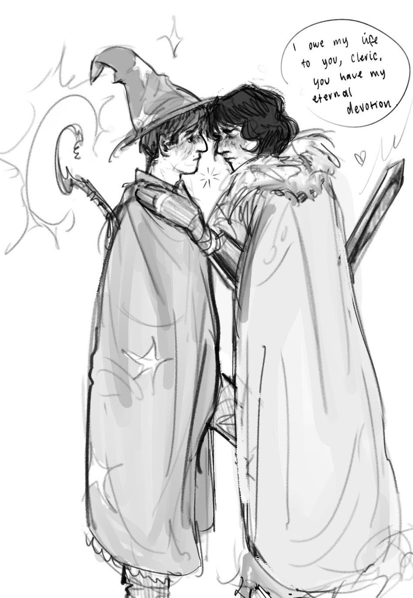 I know literally nothing about dnd but cleradin is so buzzy idgaf!!!!! #byler #cleradin