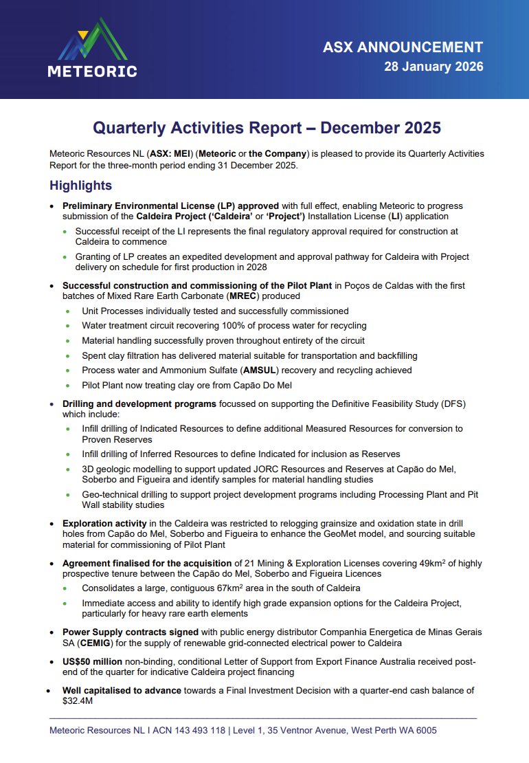 Meteoric Resources tweet media