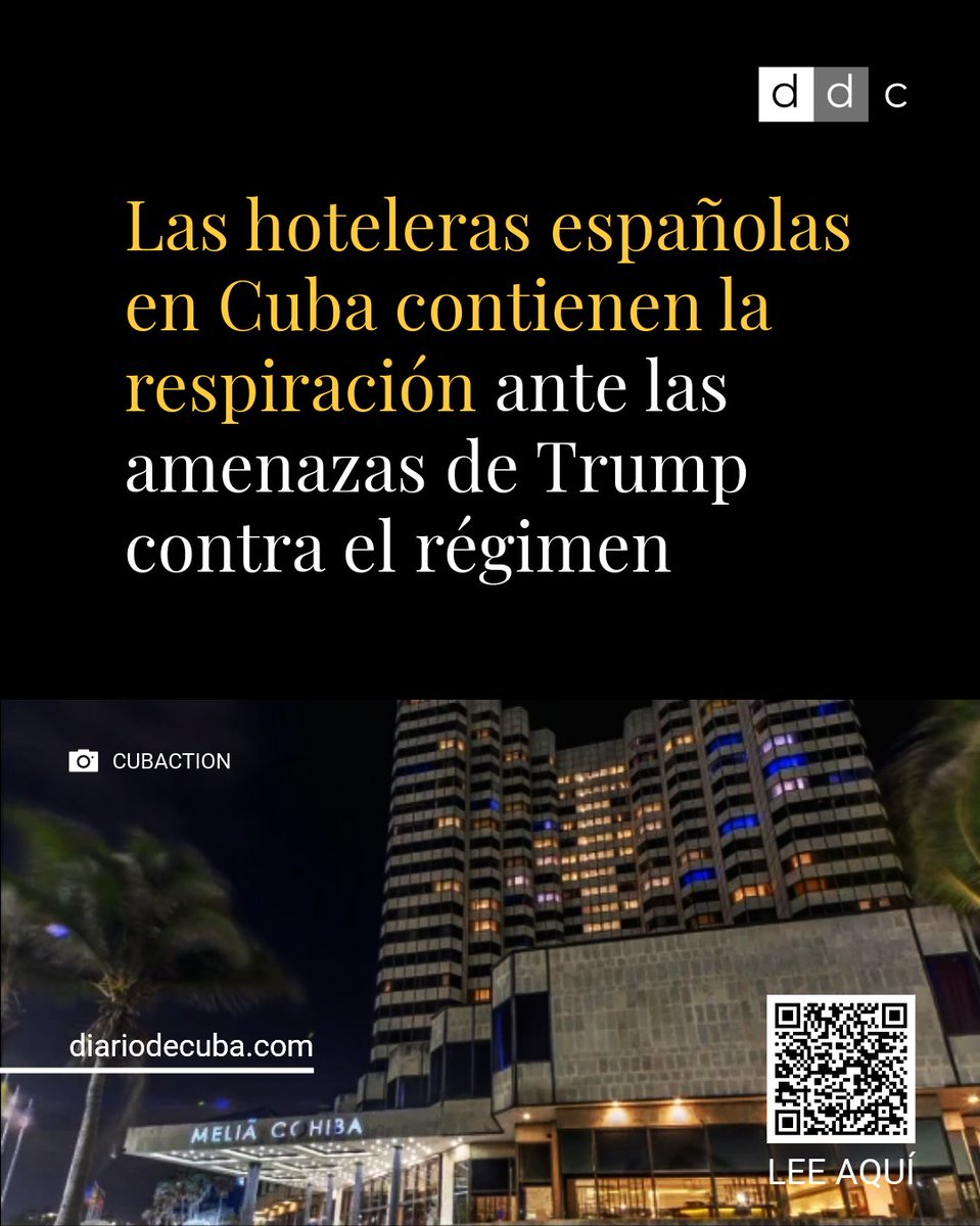 El ultimátum de Donald Trump al régimen de #Cuba ha encontrado el silencio como respuesta del lado de las empresas hoteleras españolas que operan en la Isla, y cuyas #inversiones millonarias estarían en riesgo si ocurriera una escalada militar con #EEUU o se hace efectivo el