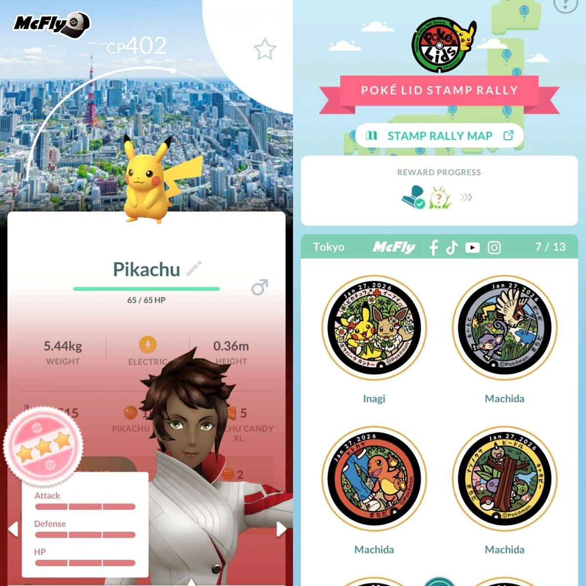Nakibo90's tweet photo. 🇯🇵 The PokéLid Stamp Rally has expanded to more regions of Japan

📍 Regions included:
• Hokkaido and Tohoku
• Kantō
• Chubu
• Kinki
• Chugoku and Shikoku

☑️Word:
Every 2 stamps, will give 1 pikachu with background from Kantō prefecture

Inagi 
(35.62636, 139.52134)

Machida 
(35.54525,139.45512)
(35.54575.139.45491)
(35.54621.139.45446)
(35.54680.139.45405)
(35.54829.139.45130)
(35.54822,139.45040)

He married
(27.09443,142.19239)
(27.09454,142.19284)
(27.09460,142.19332)
(27.09489,142.19398)

Ueno
(35.71681,139.77639)
(35.71763,139.77534)