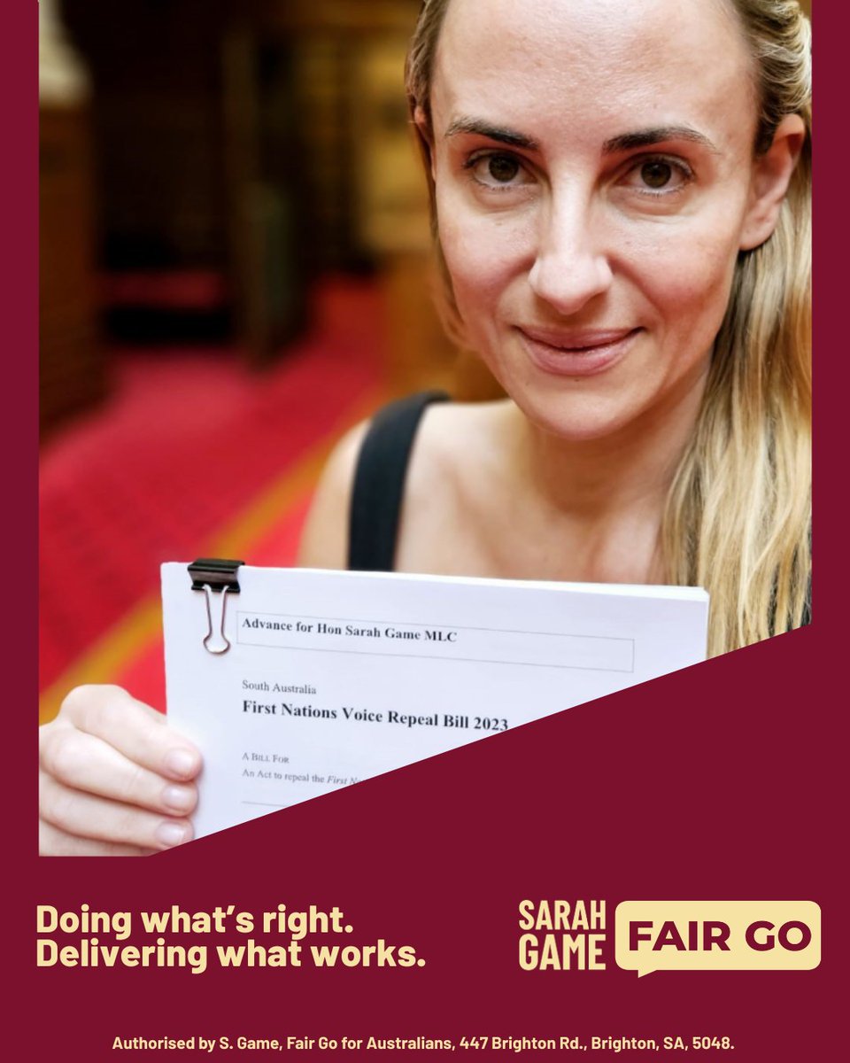 Sarah Game MLC tweet media