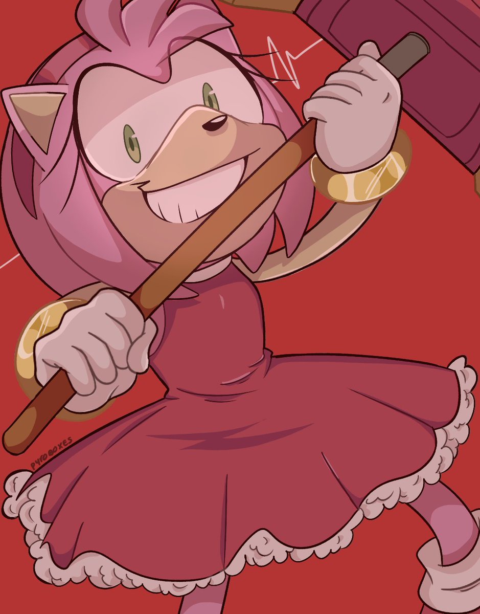 pyroboxes's tweet image. Crazy ahh pink hedgehog

#AmyRose #SonicFanart #SonicTheHedgehog