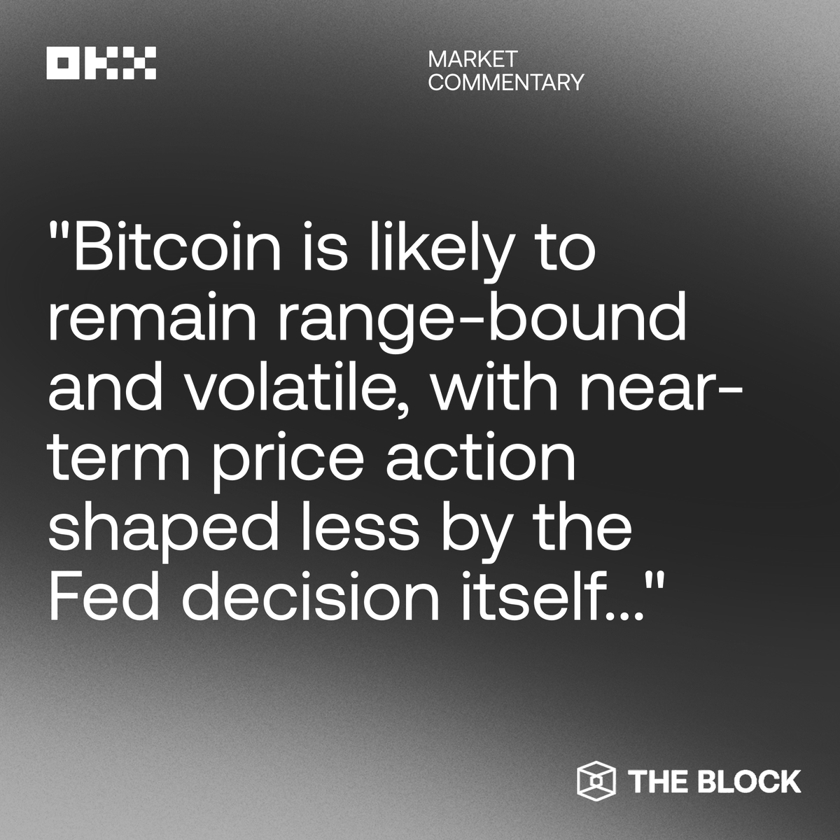 Bitcoin remains below $90K ahead of the Fed decision as investors turn risk  off and rotate into gold and silver. As @gracielinsy told @TheBlock__,  crypto is increasingly headline-sensitive, with liquidity and risk