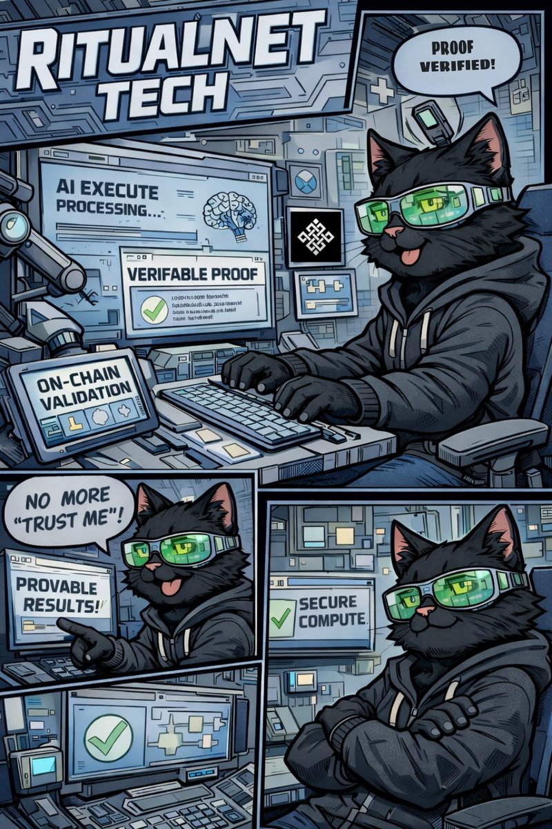 RitualNet: Verifiable AI for Web3

Enterprise infrastructure for provable AI execution on-chain.

• Cryptographically verified                      
   computations

• Zero opacity fully auditable

• Smart contracts powered by math
   not trust

Secure. Transparent.