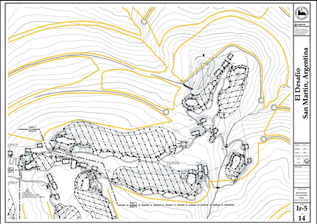 Irrigation going in. Last 5 holes.