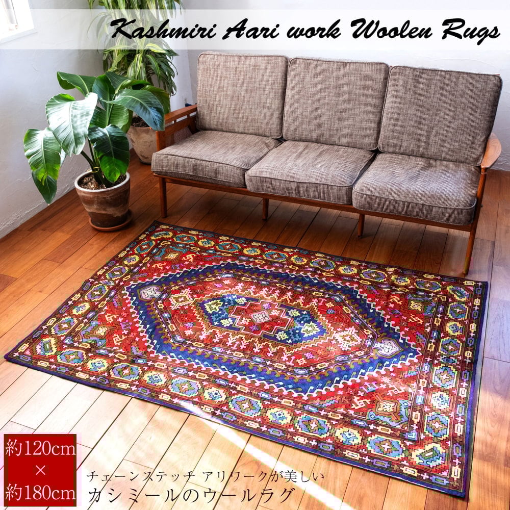 カシミール地方に伝わるチェーンステッチ刺繍・アリワークは、その圧倒