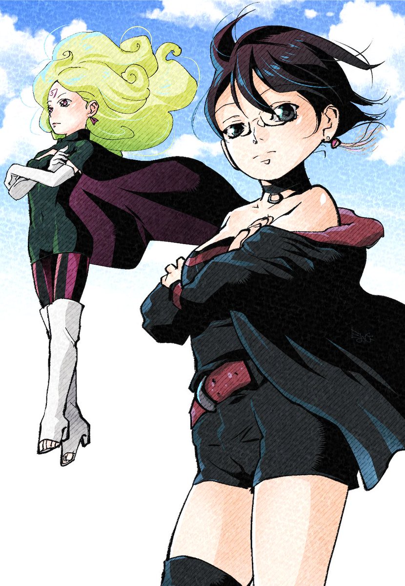 デルタ＆サラダ。
#ボルト #BORUTO #BorutoTwoBlueVortex