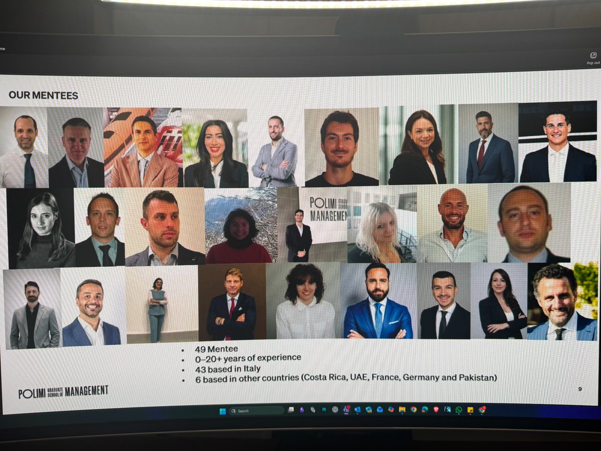 Excited to start as a Mentor for the Polimi Alumni Mentoring Programme which launched yesterday! 🎓

As a Polimi EMBA alum and current DBA student, it’s a privilege to give back to the community that has given me so much. Looking forward to a great year of mentorship and growth!
