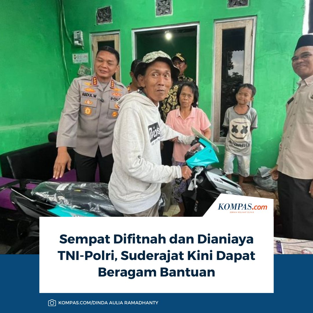 kompascom's tweet photo. Suderajat (49), pedagang es gabus yang sempat viral karena tuduhan menjual makanan berbahan spons, menerima beragam bantuan setelah peristiwa yang menimpanya menuai perhatian publik.
Baca di sini: https://t.co/2zfMVAqMBR
~AA #EsGabus #Kemayoran #Spons https://t.co/6HlOQ6pc27