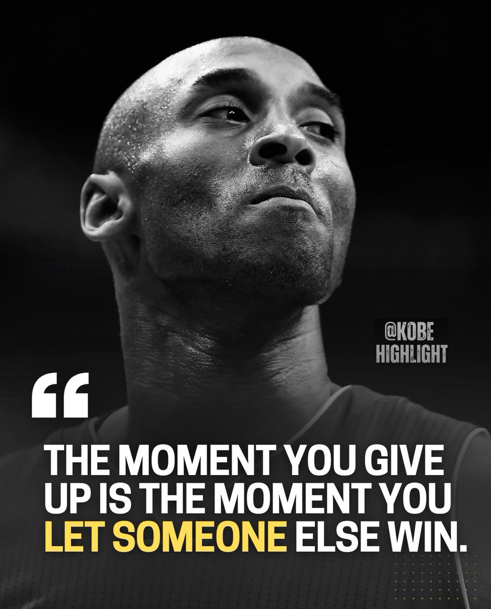 Always keep going. Mamba forever. 🐍