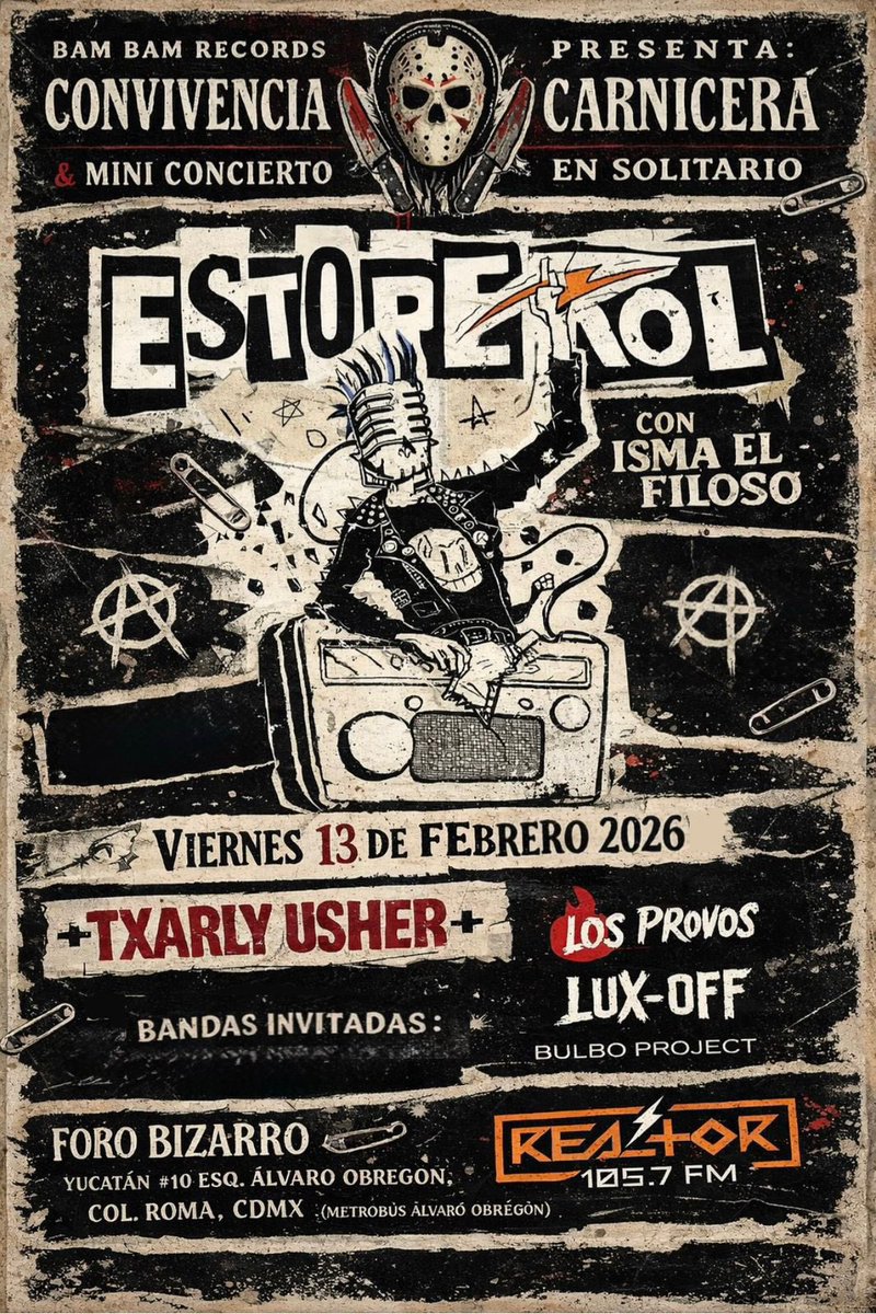 IsmaelFiloso's tweet photo. ¡Segundo aniversario de #EsToPeRoL!

¡Vamos a festejar nuestra segunda vuelta en este Slam!

¿Quieres ir? #Punk https://t.co/v8rrlgKZ1C