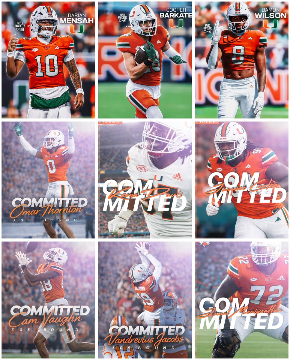 Canes_Chief's tweet image. HIgh School recruiting is what this program is built on. 

The portal is where we add a dose of elite humans &amp;amp; ballers.   

𝗠𝗜𝗔𝗠𝗜 𝗜𝗦 𝗛𝗘𝗥𝗘 🟧__🟩