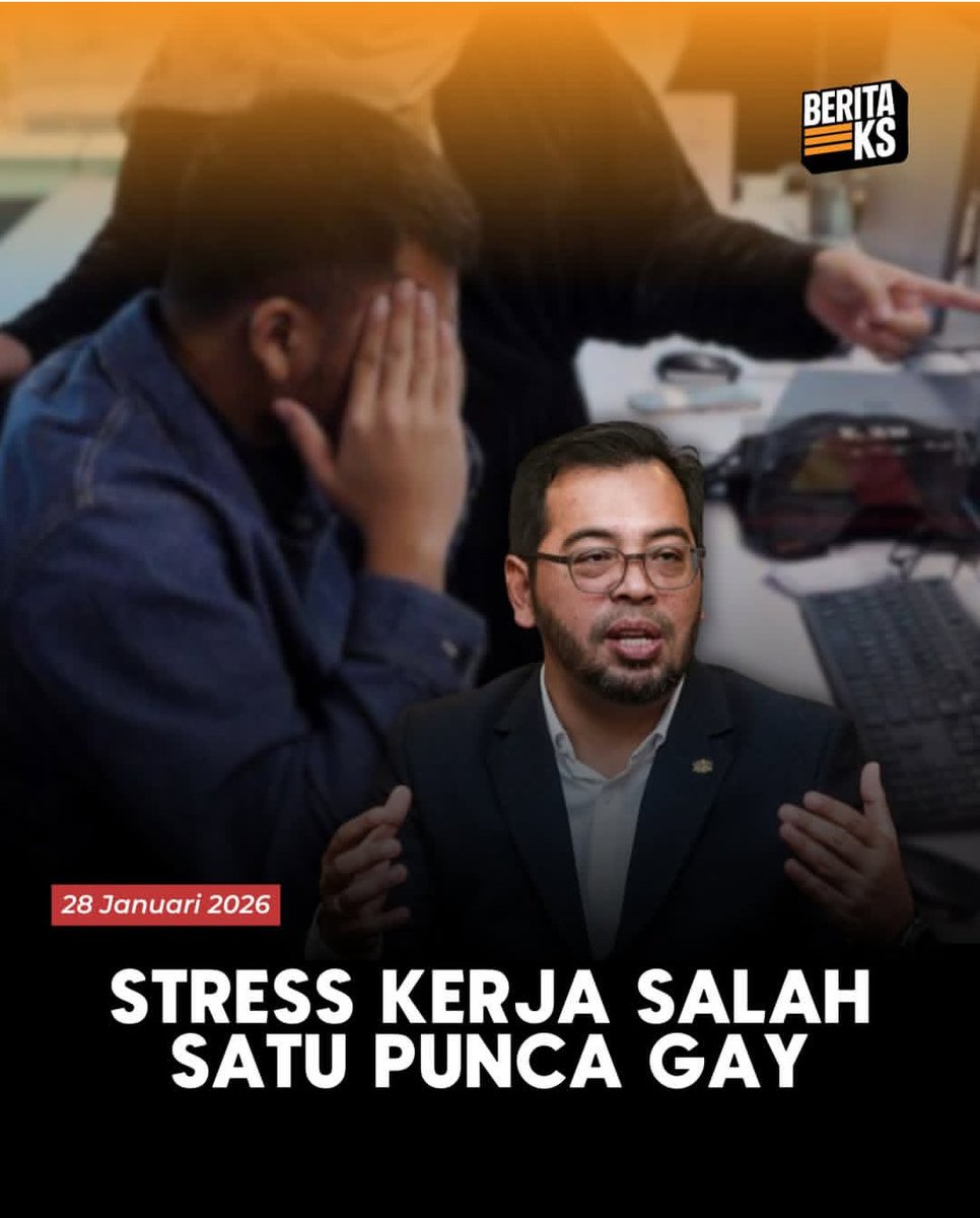 Tekanan kerja dikenalpasti sebagai antara faktor yg boleh mempengaruhi individu utk terjebak dlm aktiviti songsang, menurut Menteri di Jabatan PM (agama). 

Biasa kita dengar kalau stress, jadi gila. First time dengar stress boleh jadi kunyit. 

Sorang lagi menteri merapu. Adeh.