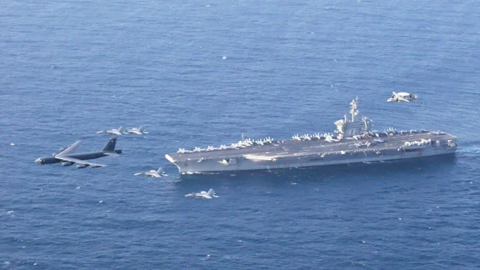 اعزام کشتی دوم جنگی آمریکا و رزمایش هوایی سنتکام در نزدیکی ایران