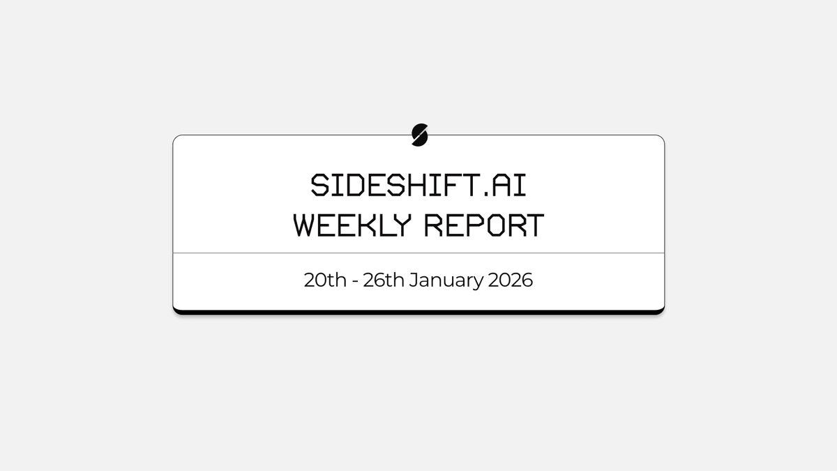 SideShift.ai - Direct to Wallet Trading (@sideshiftai) / Posts / X