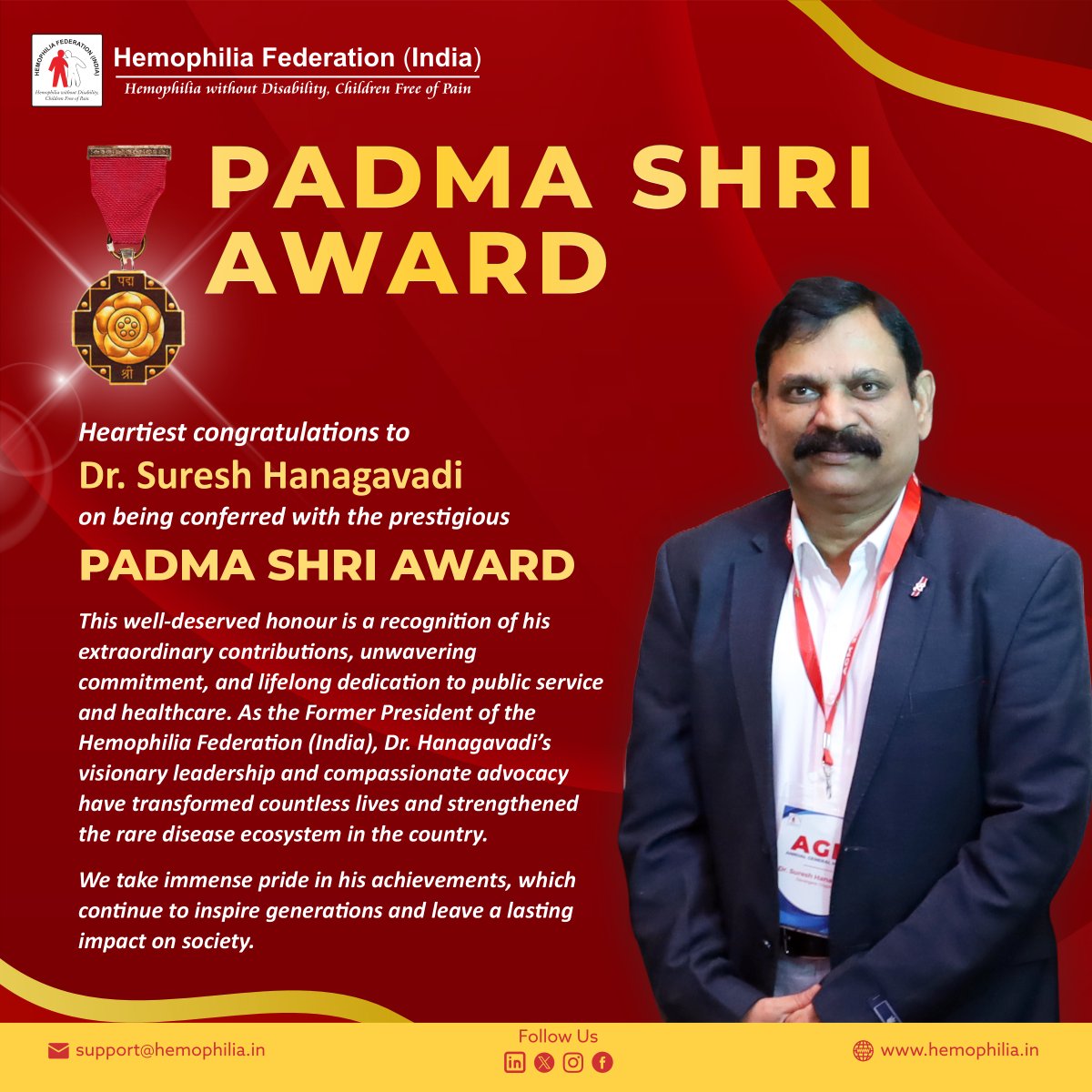 Hemophilia Federation (India) tweet media