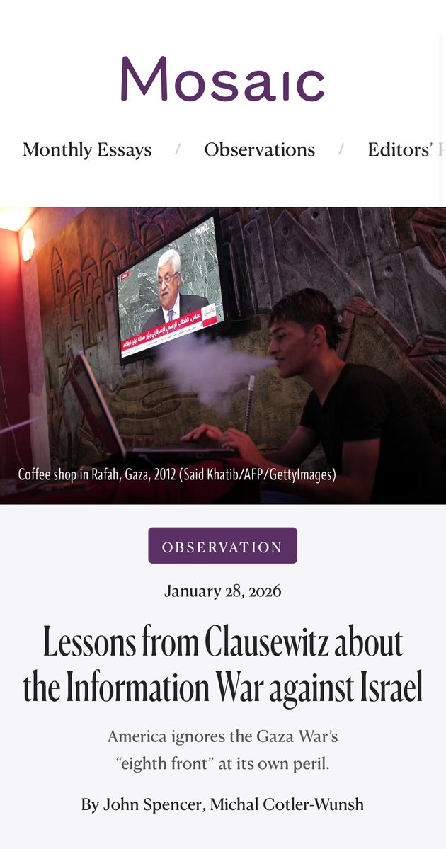“While the IDF was fighting enemies in Gaza, the West Bank, Syria, and Lebanon, and responding to missile and drone attacks from Yemen, Iraq, and Iran, this eighth front was located in the realm of international opinion and public perception. The weapons used weren’t rifles and