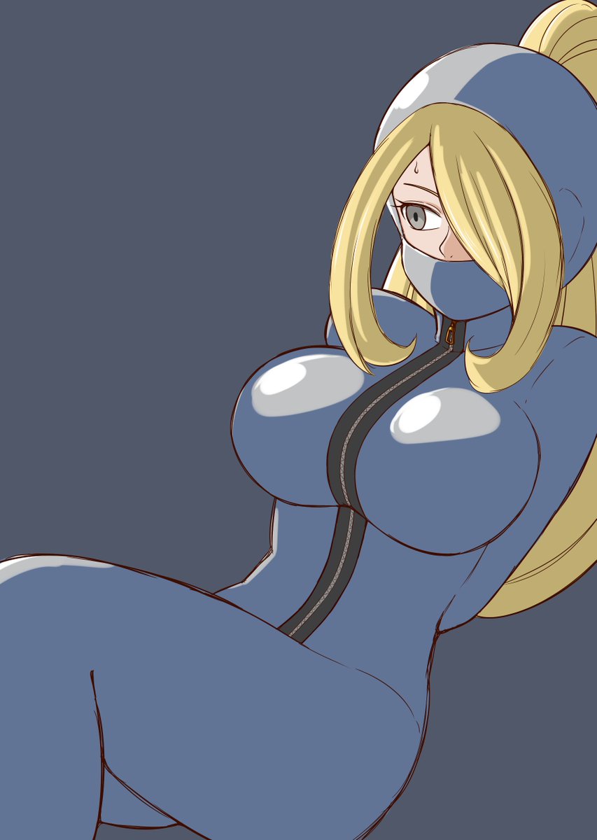 シロナを描きたくなってここまで描いたのですが、髪型の解釈を微妙に間違えた気がするので、また後で無様な目に合わせてリベンジしようと思います。
(2枚目の右の解釈で描いてしまった) 