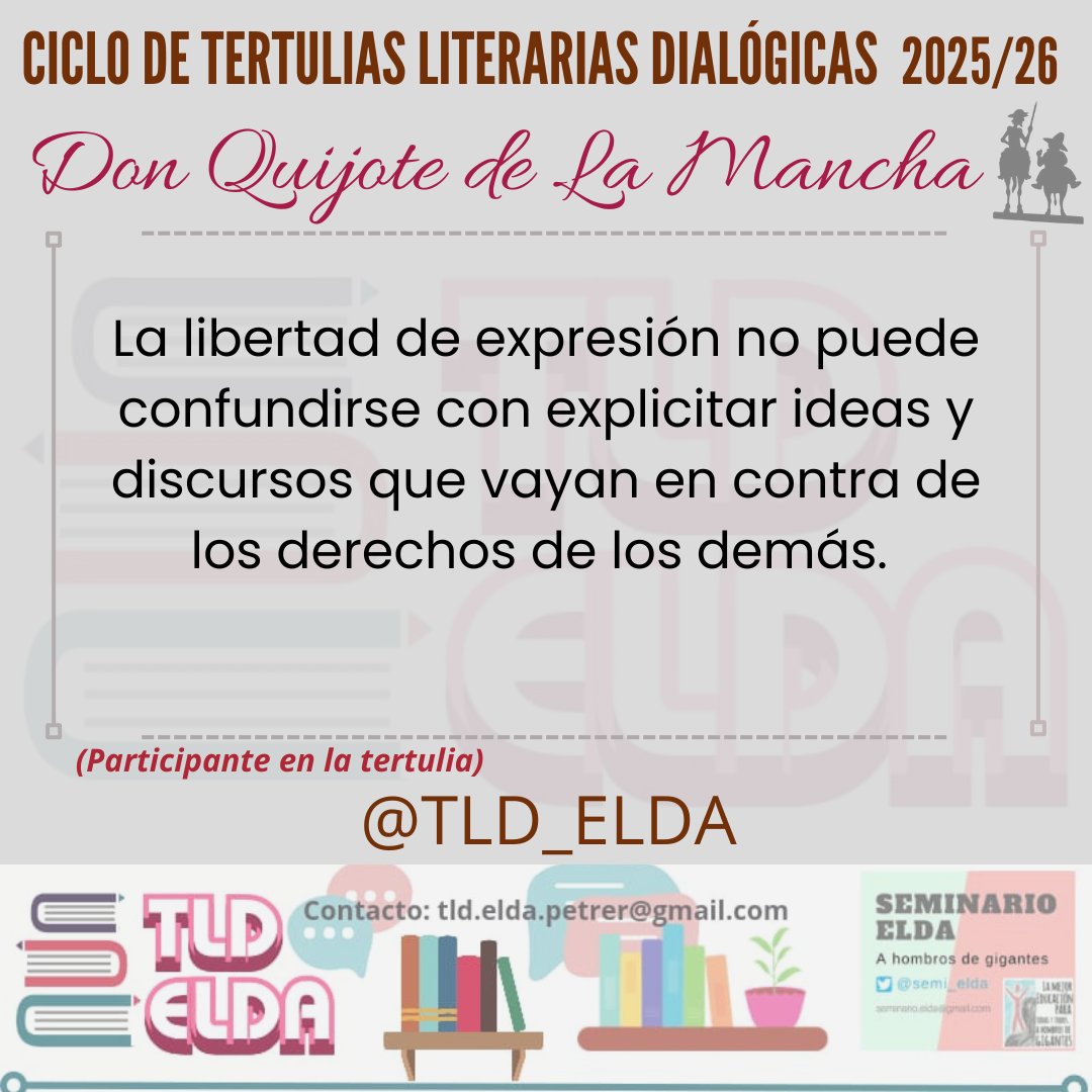 Tertulias literarias dialógicas Elda-Petrer tweet media