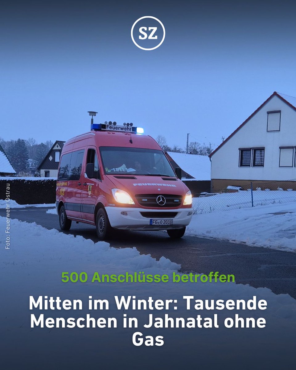 daniel_gugger's tweet image. 888 Im Bereich Jahnatal ist das Gasnetz der Stadtwerke Döbeln ausgefallen 

Deshalb sind in der Gemeinde tausende Menschen seit einigen Stunden ohne Gas. 

Grund sei eine Versorgungsunterbrechung bei Vorlieferanten.

Betroffen sind etwa 500 Anschlüsse. 

Laut den Stadtwerken…