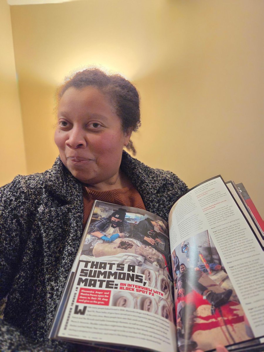 I need a shower, and the world is a mess,  but I’m damn happy to be in this issue of <a href="/FANGORIA/">FANGORIA</a> with so many of my badass friends (2 of which have cover stories)! 

Shout out to the Slasher/Hell Motel team for only hiring talented nice people that let me ask 900 questions!