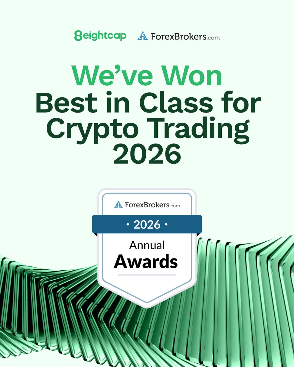 eightcap_global's tweet image. 🏆 Five years. One standard.

Eightcap has been awarded Best in Class for Crypto Trading 2026 by ForexBrokers.com, for the 5th year in a row.

Built for serious crypto traders. 🚀

#Eightcap #ForexBrokers #CryptoTrading
