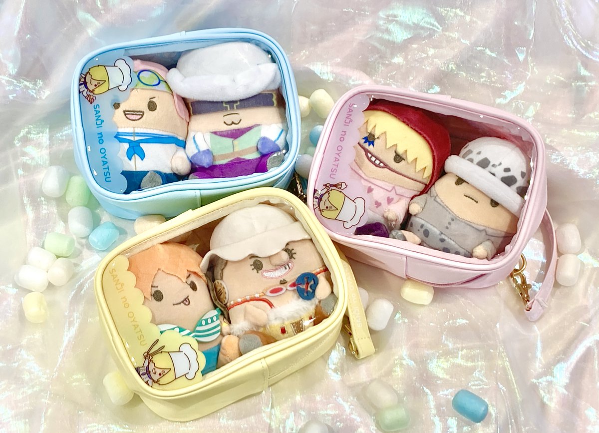 【おすすめ商品】HARAJUKU&amp;オンラインオリジナルグッズ

〖 SANJI no OYATSU 〗

窓付きぬいぐるみポシェット
クレープ PINK／マカロン BLUE／ドーナツ YELLOW
各2,750円（税込）

麦たまの一味(1個：1430円)が2つ入る大きさです✨

好評発売中🍽️

#麦わらストア #ONEPIECE