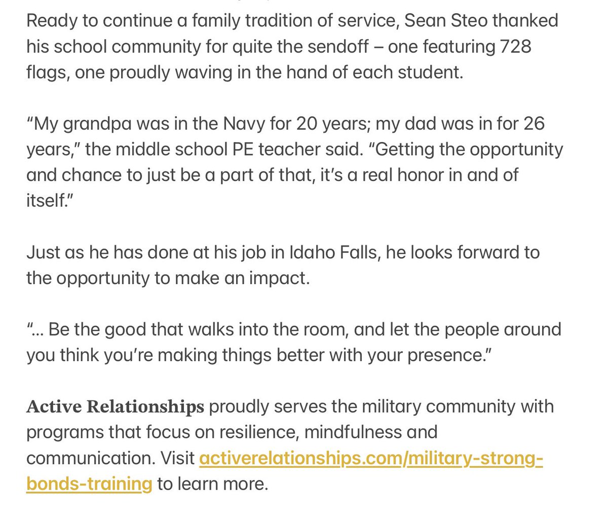 Active Relationships Center tweet media