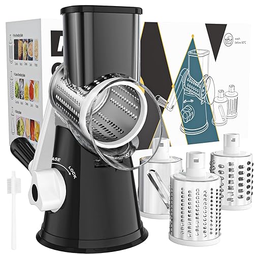 An item on my Throne wishlist just got fully funded: Cambom Rotary Cheese Grater Hand Crank Cheese Shredder for Fresh Cheese, Vegetable, Nuts,Non-slip Suction Base, Free Cleaning Brush Three Blades, Black - 3 BLADES . Thank you! throne.com/uncle_vac #Wishlist #Throne