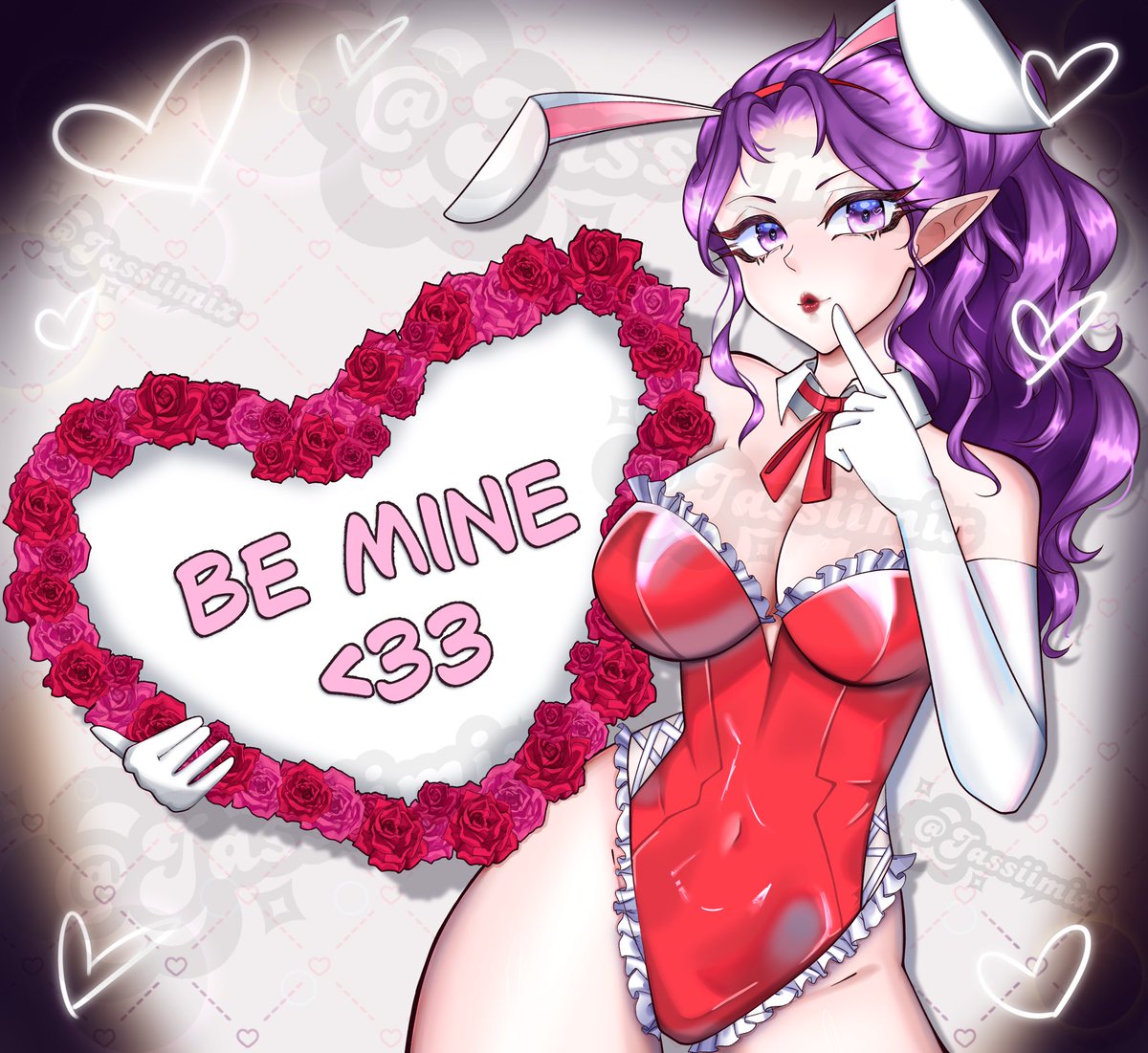 Some recent YCH comms I did for Valentine’s Day💝

Thank you  <a href="/Madnesszzzz_/">Madnesszzzz 👻🌙 | Penanggal VTuber</a>  and <a href="/LShmizzy/">LizzieShmizzy 💜🌙| Elf Vtuber</a> for commissioning me😚🩷💜

If you’re interested in commissioning me checkout my v.gen! (Link in bio) 
#ychcommission #ych