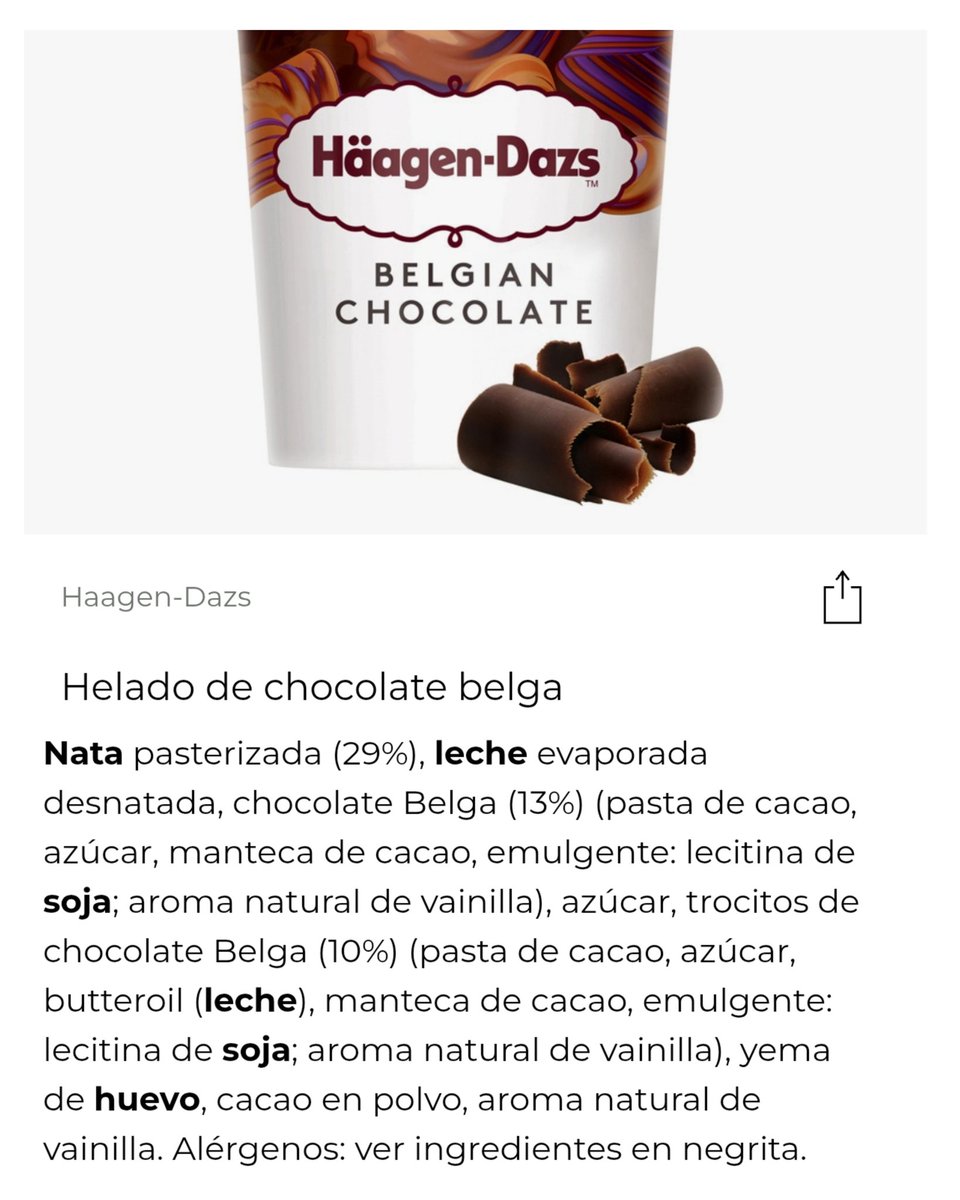 En la compra no puede faltar la leche sin lactosa, es intolerante, y dice que se pone malísima si toma leche con lactosa, la tarrina de helado de chocolate que se ha cepillado tiene leche y nata (29%) con lactosa
#GHDúo28E