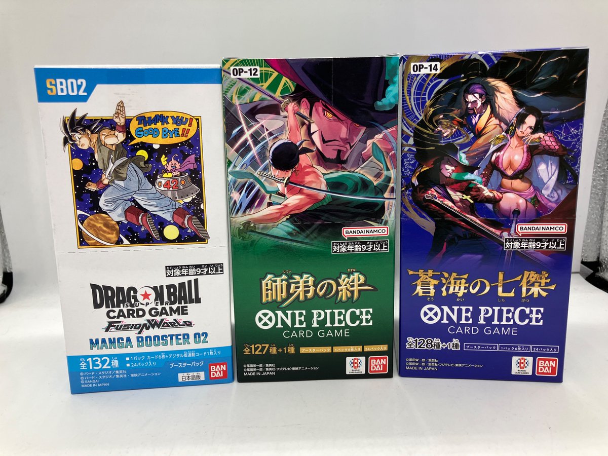 新品パック再入荷！】 ・ONE PIECEカード 『師弟の絆』『蒼海の七傑