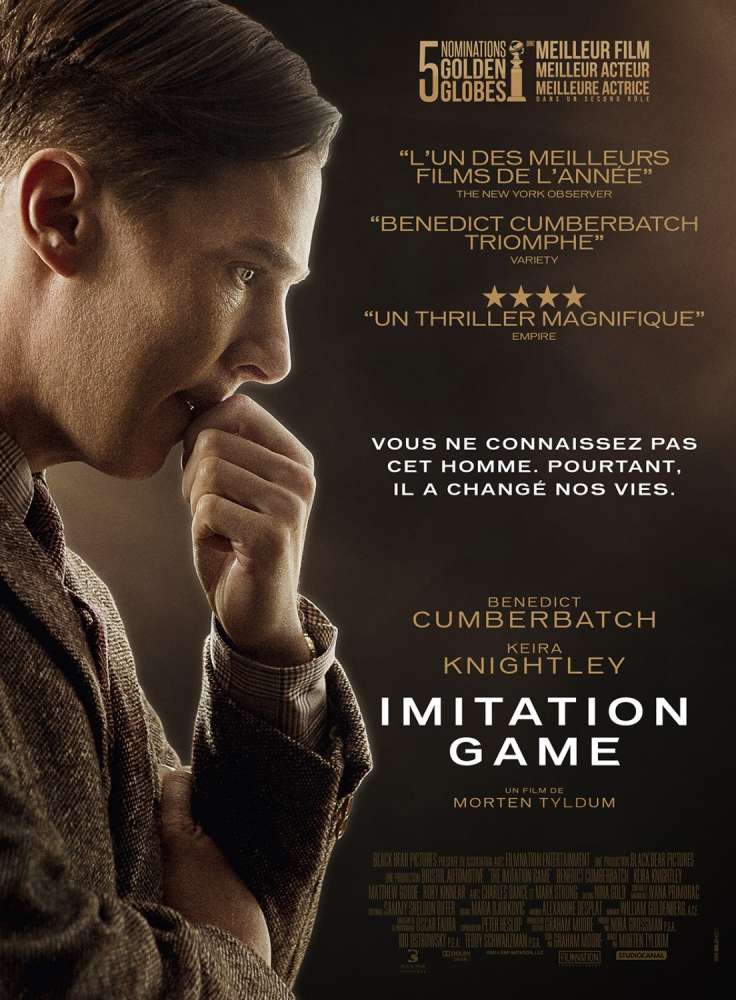 cejourenfilms's tweet image. Imitation game est sorti ce jour il y a 11 ans (2015). #BenedictCumberbatch #KeiraKnightley - #MortenTyldum choisirunfilm.fr/film/imitation…