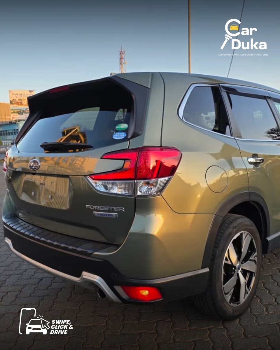CarDukaKE's tweet photo. Adventure, confidence, and smart technology — the 2019 Subaru Forester SK9 is the perfect SUV for both city life and weekend escapes. 🌿🚙

Features at a Glance
🔹 2.5L Boxer petrol engine with Subaru Symmetrical AWD for superior control
🔹 Apple CarPlay & Android Auto for seamless connectivity
🔹 Adaptive Cruise Control for relaxed highway driving
🔹 Pre-Collision Braking System for added safety
🔹 Lane Assist & driver support tech for confidence on every trip

Price Options
💰 Cash: KES 3,700,000
💳 Finance: KES 92,552 per month for 5 years

📊 Specs | 70,000 kms | 2500 CC | Automatic | Hybrid | Unregistered
Discover this adventure SUV on https://t.co/JiwJou1uEp or shop faster via the CarDuka App on Android & iOS.
#CarDuka #SwipeClickDrive #SwipeClickSell