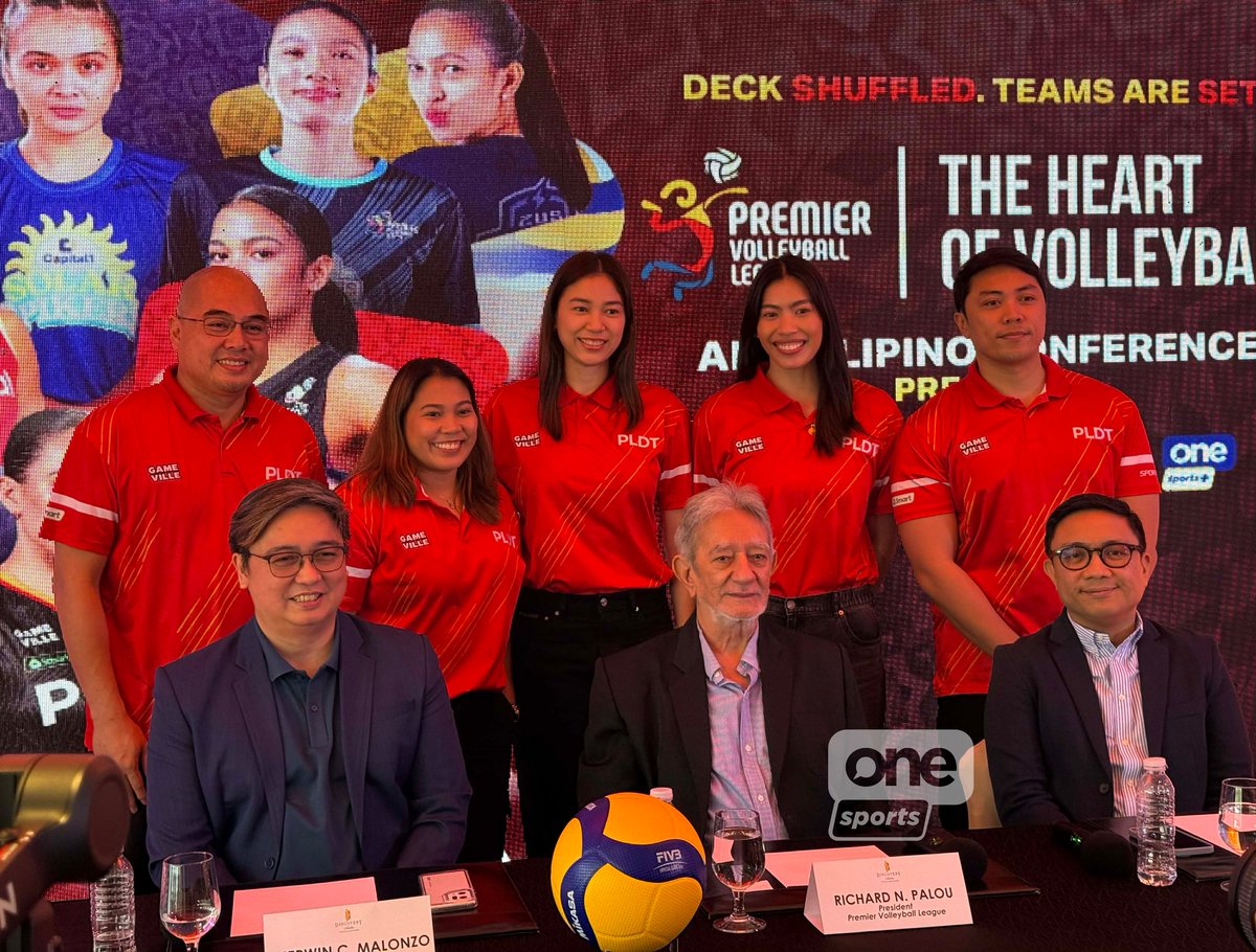 OneSportsPHL's tweet image. ARE Y’ALL READY? 🏐✨

The 2026 PVL All-Filipino Conference press conference wraps up as all 10 teams gear up for what promises to be the most exciting tournament yet! | via Jamie Velasco/One Sports

#OSOnTheSpot #PVL2026 #TheHeartofVolleyball
