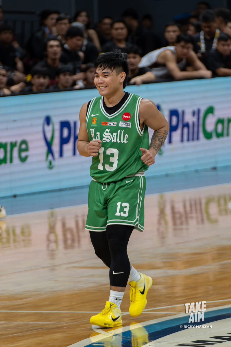 Kean Baclaan will forgo his final year of eligibility to turn pro, putting his daughter first
In his lone season with the Green Archers, Baclaan suffered an MCL injury late in the first round but battled back in time for the playoffs playing a key role in DLSU’s  title  run 🏹💚