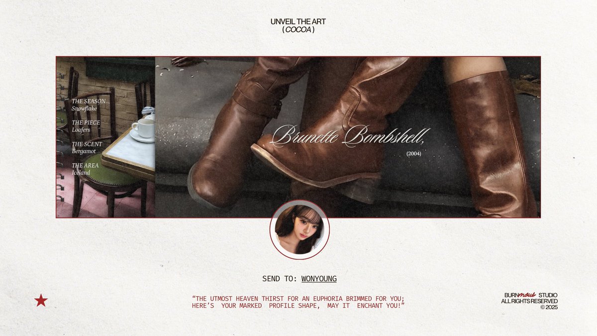 Burnmous's tweet image. ⠀
{ Appreciation for a repost. Hashtag, #zonauang }

Greeting! Malio brings ready-to-wear collections for you; Wonyoung Jang. Leave a trace and will send it as yours.
⠀