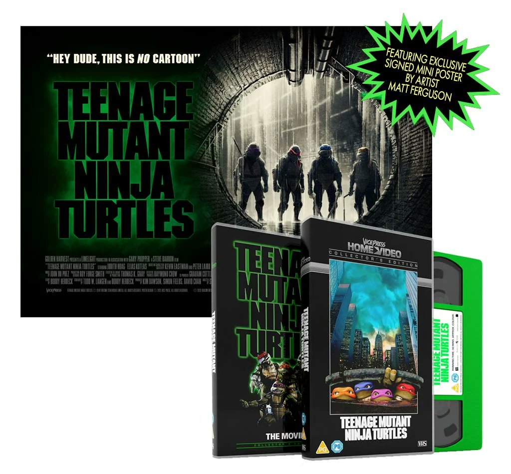 via Vice Press (UK) Teenage Mutant Ninja Turtles on VHS Tapes