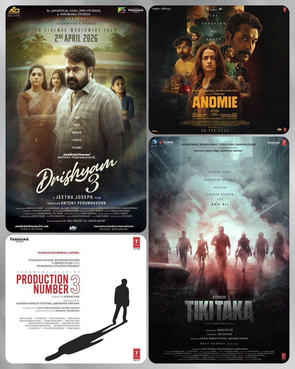 IMPORTANT DEVELOPMENT... PANORAMA STUDIOS JOINS FORCES WITH PHARS FILM FOR *OVERSEAS* RELEASE OF FOUR MALAYALAM FILMS... #PanoramaStudios has entered into a strategic four-film overseas worldwide distribution partnership with #PharsFilm [#PHF].

The deal includes four #Malayalam