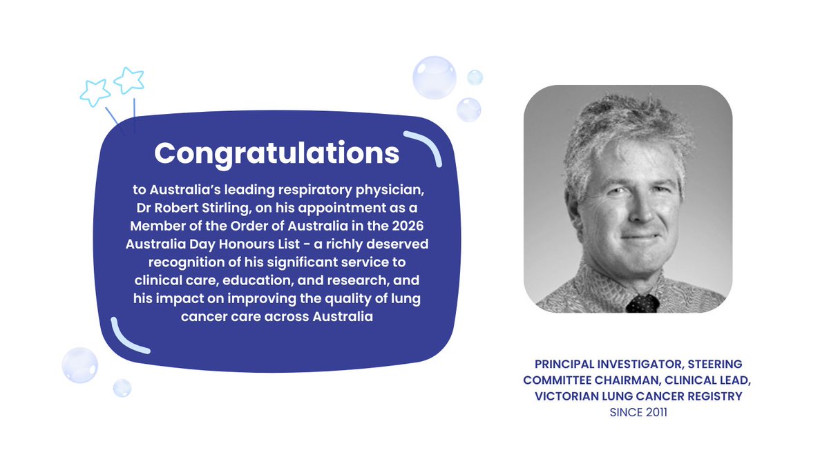 Victorian Lung Cancer Registry (VLCR) tweet media