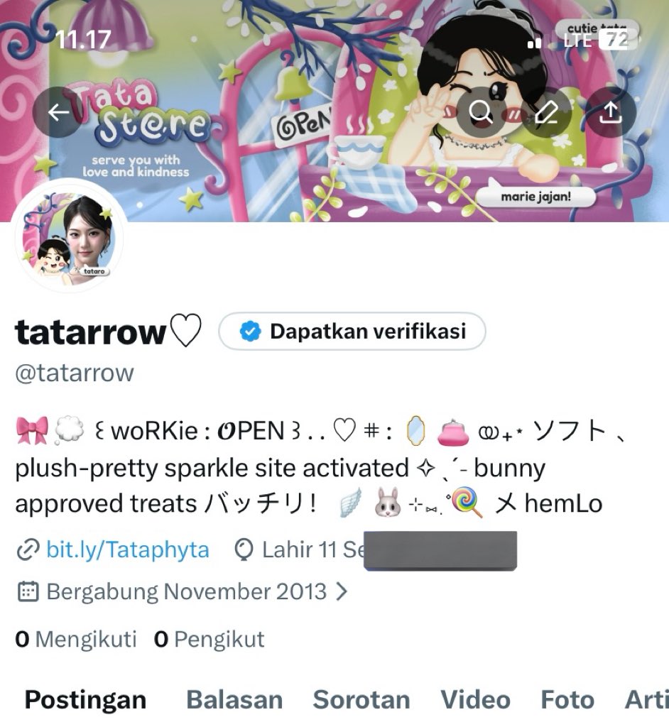styatus's tweet image. Help rt pliss🫰🥺

HALOO aku tata, tataro aka tatarow lagi lagi akunku ke mam melon😭 mauu cari moots lama dan baruuu. Marie mutualan lagiii💓🫰💓
Semoga akun enih awet…

 #zonauang