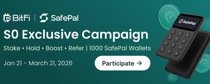 0xPandaWhat's tweet photo. 📢 最近 @Bitfi_Org 跟 @SafePal 搞了个 S0 专属活动，这说白了就是回馈一波早期用户。

#SafePal 这边估计大家应该不陌生，老牌硬件钱包了，2018 年做到现在，硬件、App、插件钱包一整套。

#BitFi 则是做链上资产管理的，体量也不小，AUM 已经到 5 亿多美金。这次两边一起，直接拿出 1000 台 SafePal X1 硬件钱包，专门给参与 BitFi Genesis S0 的用户。

📅 活动时间是 1 月 21 日到 3 月 21 日（北京时间），从 bfUSD 的 Epoch 52 开始算。

重点是怎么拿。其实不复杂，你不用全部都做，只要满足其中一条就行。

➤ 第一种是偏交互的玩法：比如你铸过 bfUSD、质押过 hbfUSD / pbfUSD，或者往 Curve 里丢过 LP，只要这三件事里 做过两件，而且金额在 100 美金以上，基本就算有效参与。

➤ 第二种：你只要手里一直拿着 bfUSD / hbfUSD / pbfUSD，或者对应的 LP，总价值 100 美金以上，连续拿 14 个 Epoch（差不多两周），不卖不清仓，也算完成条件。

➤ 第三种是偏贡献向的：你成功邀请过至少 1 个真实用户，而且对方确实有产生积分，然后按 bfUSD 积分排名，前 200 名会优先拿奖励。这个就更适合有社群、或者平时爱分享的人。

而且符合条件之后，到 3 月 31 日之前，你要去官方的申领页面连钱包查资格，通过之后填地址、付运费就行。BitFi 会 每两周公布一次获奖地址。

但是有几个地方要提前说清楚，避免踩坑：一个地址最多只能拿 一台；只支持 SafePal 官方能配送的国家和地区；运费和可能的关税需要自己承担；奖励会在活动开始后 两到三周陆续登记和发放。

所以说这次活动更像是 给真正在用 BitFi 的人一个额外回馈。你只要不是一锤子用户，正常参与、正常持有，其实门槛并不高，有兴趣的朋友可以参与参与了。