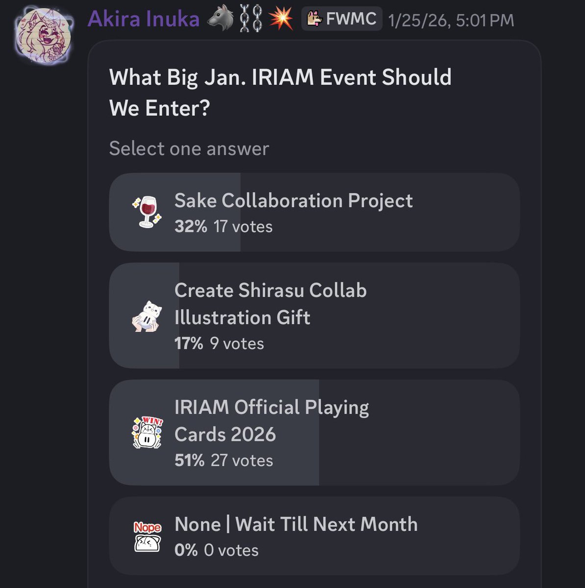 AkiraInukaVT's tweet photo. You Hyperpups voted and thus our event has been chosen.. 👀

Let’s give this final week of January and event our absolute dog-gone best~! TOP 5 / 4th PLACE HERE WE COME EVERYWAN-!!💪💞 https://t.co/uqUmH8nR7G