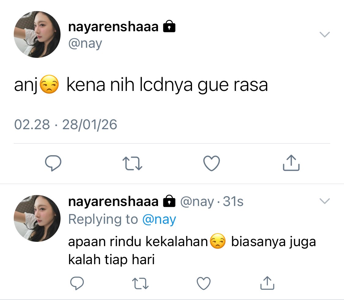 kalypsora's tweet photo. yang waras ngalah ya Nay https://t.co/DS8mXCaB1d