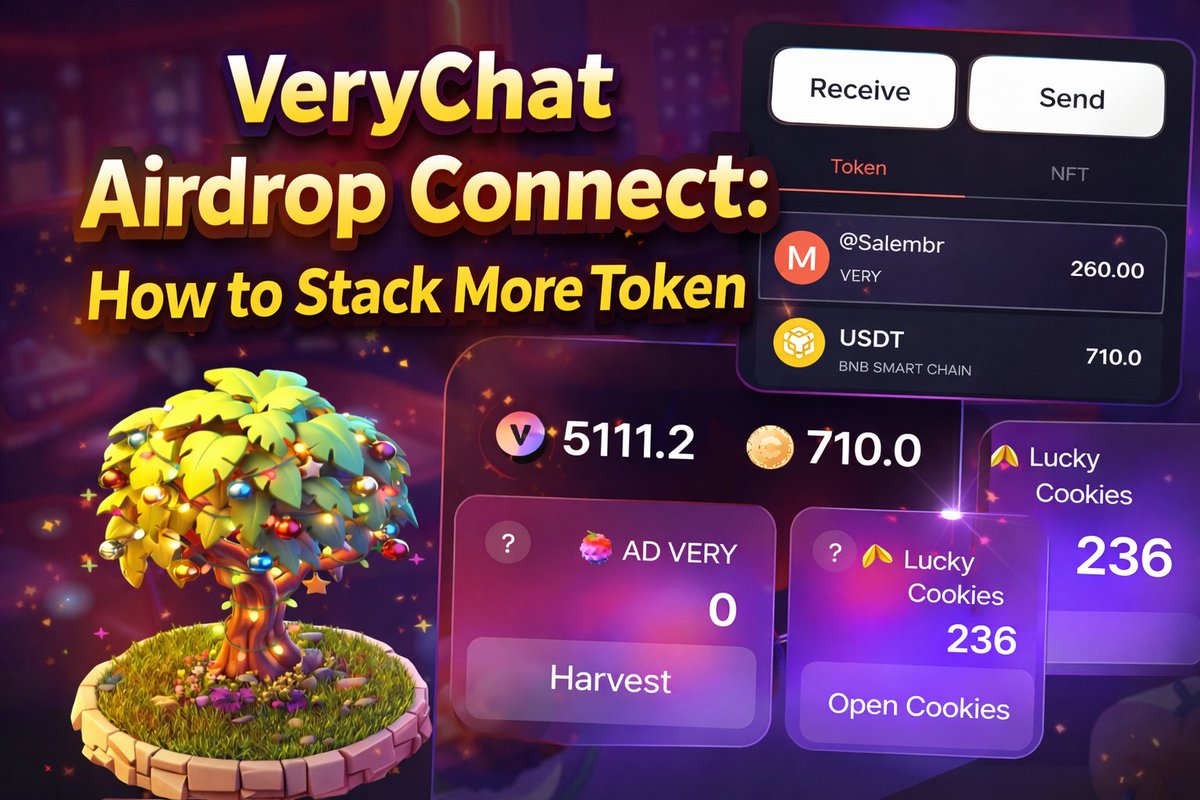 💯VeryChat Network Airdrop 2026
📝 How to register:
1️⃣ Download &amp; open VeryChat
2️⃣ Create your username
3️⃣ Sign up using the link below
4️⃣ Enter referral code during registration

🔗 Register here to get 100VT: invite.verychat.io/Salembru_55
🎟 Referral Code:
 Salembru-55
✨ Join early