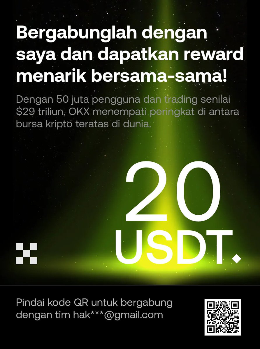 Mari raih keuntungan bersama! Bantu saya mendapatkan 20 USDT dan klaim reward saat Anda mendaftar OKX. okx.ac/ul/jhEs1u?chan…