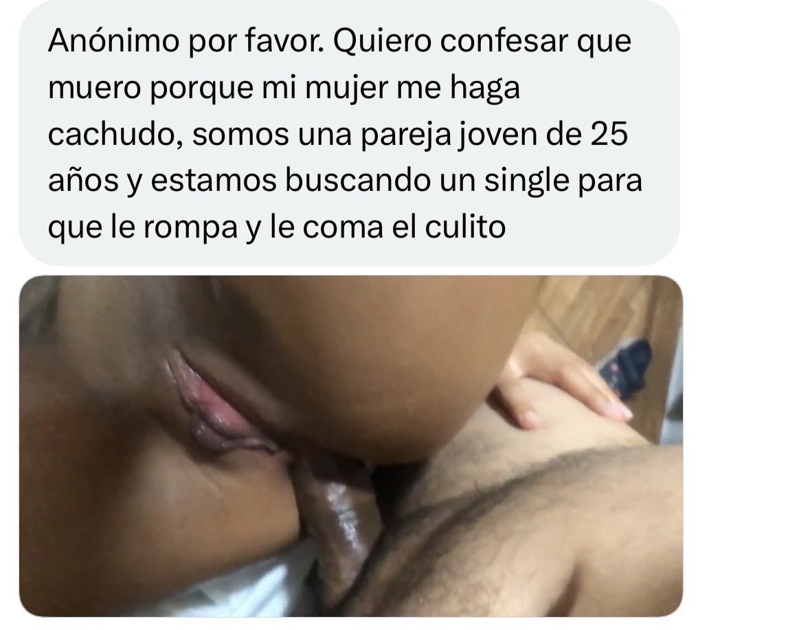 RelatosSWpe's tweet photo. Aporte anónimo, pareja busca single para que le rompan el culo a su mujer. 
Escribir interesados. https://t.co/SF5Xqo68Qb