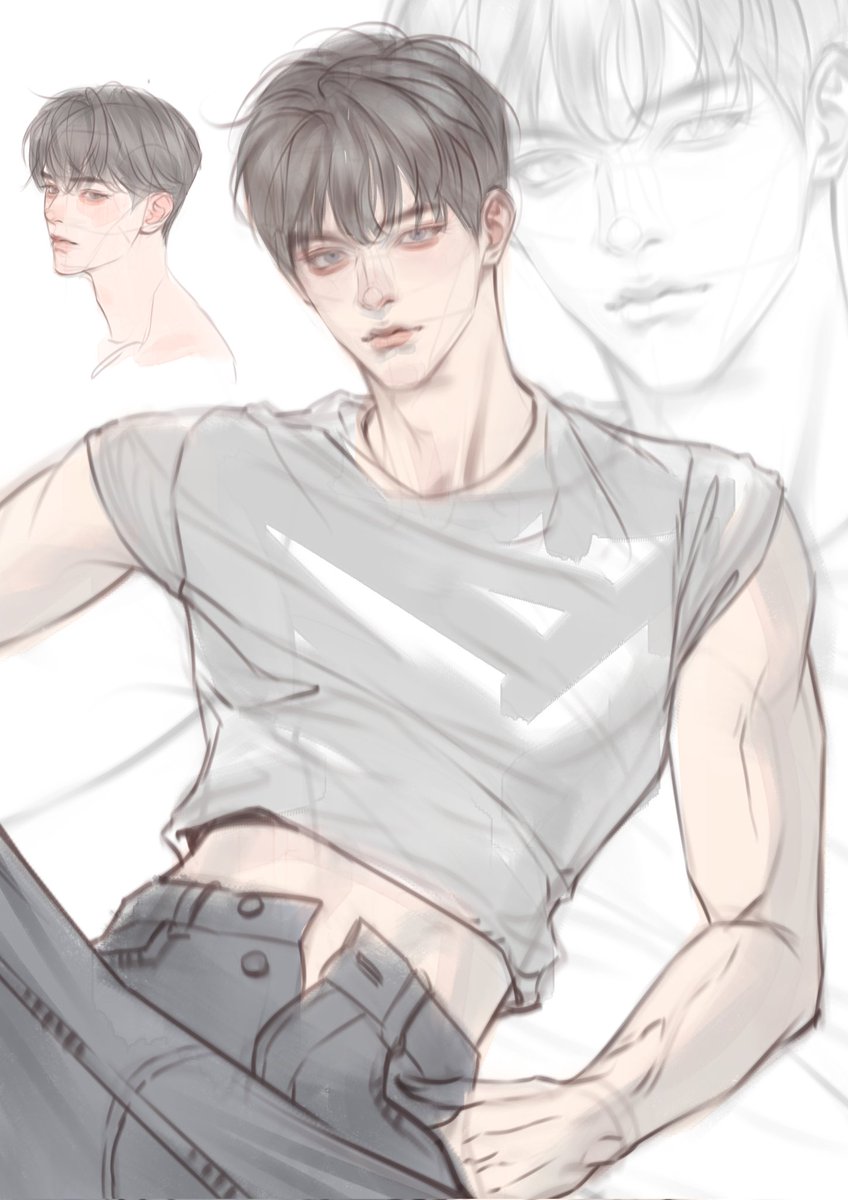 「근황:스터디랑 낙서하며 그림 재활중」|인샤のイラスト
